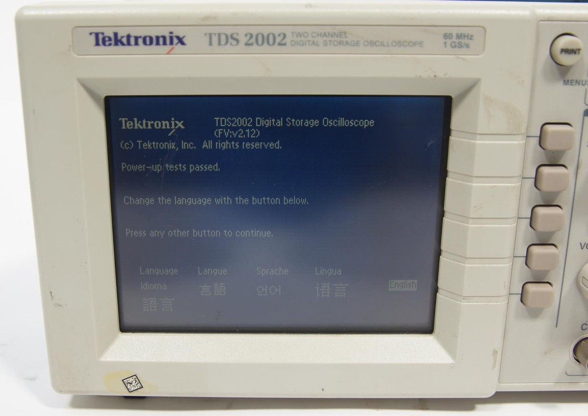 Tektronix TDS 2002 2CH 60MHz 1GS/s Digital Storage Oscilloscope | eBay