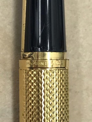 Waterman C/F Fountain Pen Nib K18 750 Engraved Vintage | eBay
