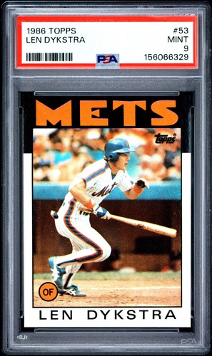 1986 Topps Len Dykstra #53 card