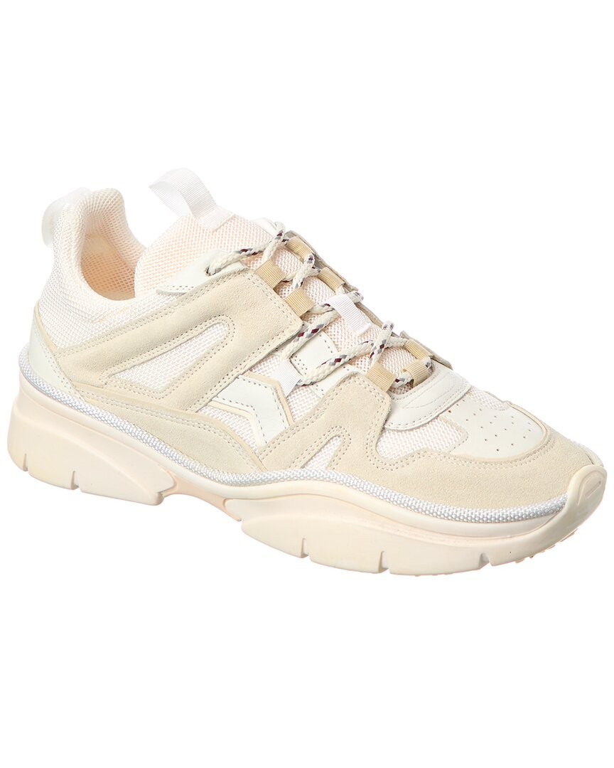 Isabel Marant Kindsay Suede-Trim Sneaker Womens White 38 47390₽