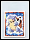 💥 POKEMON SERIES 1 MERLIN TOPPS STICKER # 9 BLASTOISE YEAR 1999
