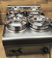 Lincat Bain Marie BS4W 4 x Round Pot Electric Countertop Wet Heat Bain Marie