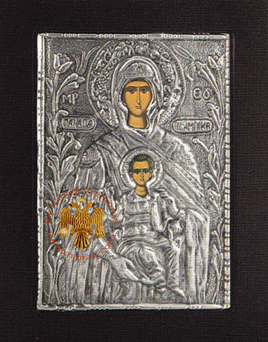 Orthodoxe Ikonen mit Metallabdeckung verschiedene Themen auf Holz Teil B orthodox Ikonen - Bild 9 von 41