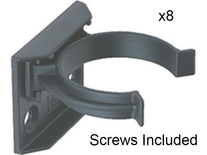 8 pk Hafele Kitchen KickBoard Plinth Leg Clip Bracket 31mm Screws