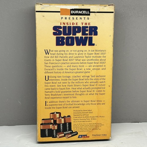 Duracell Inside the Super Bowl XXIX VHS 1995 Video Tape NFL 49ers Chargers Rare! - Picture 2 of 9