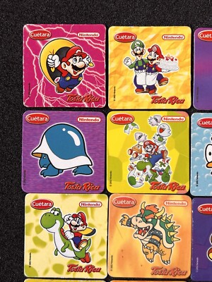 2002 Super Mario Bros 22 MIni Cards LOT NINTENDO Ultra Mega Rare