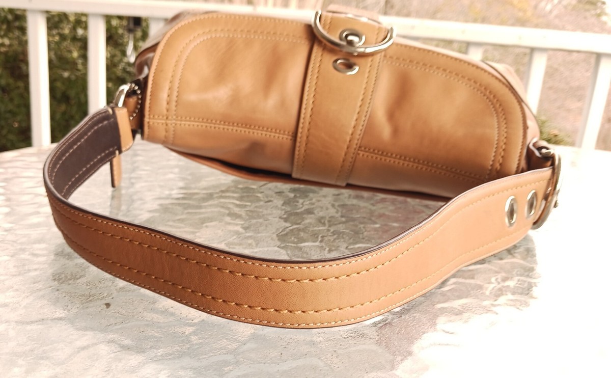 Coach F12301 SMALL Vintage Tan Soho Leather w/Buckle