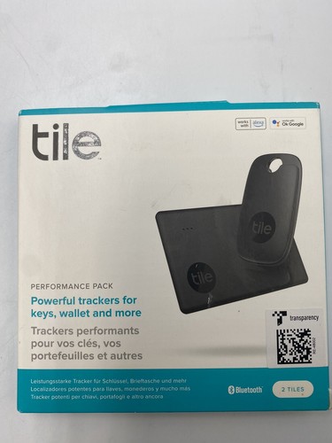 Tile Performance 2er Pack 1 Pro 1 Slim Bluetooth Tracker Item Locator & Finder Neu