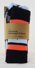 Burton Kid's Weekend Midweight 2-Pack Socks Youth M/L, Ballad Blue New