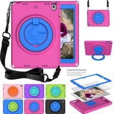 Shockproof Stand Case For iPad 11th 10th 9th 8/7th Gen A16 Mini W/Shoulder Strap