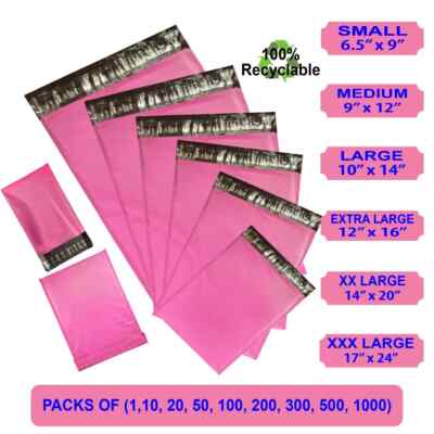 Postversandtaschen Porto farbig Poly Kunststoff Verpackung Paket Versandtaschen