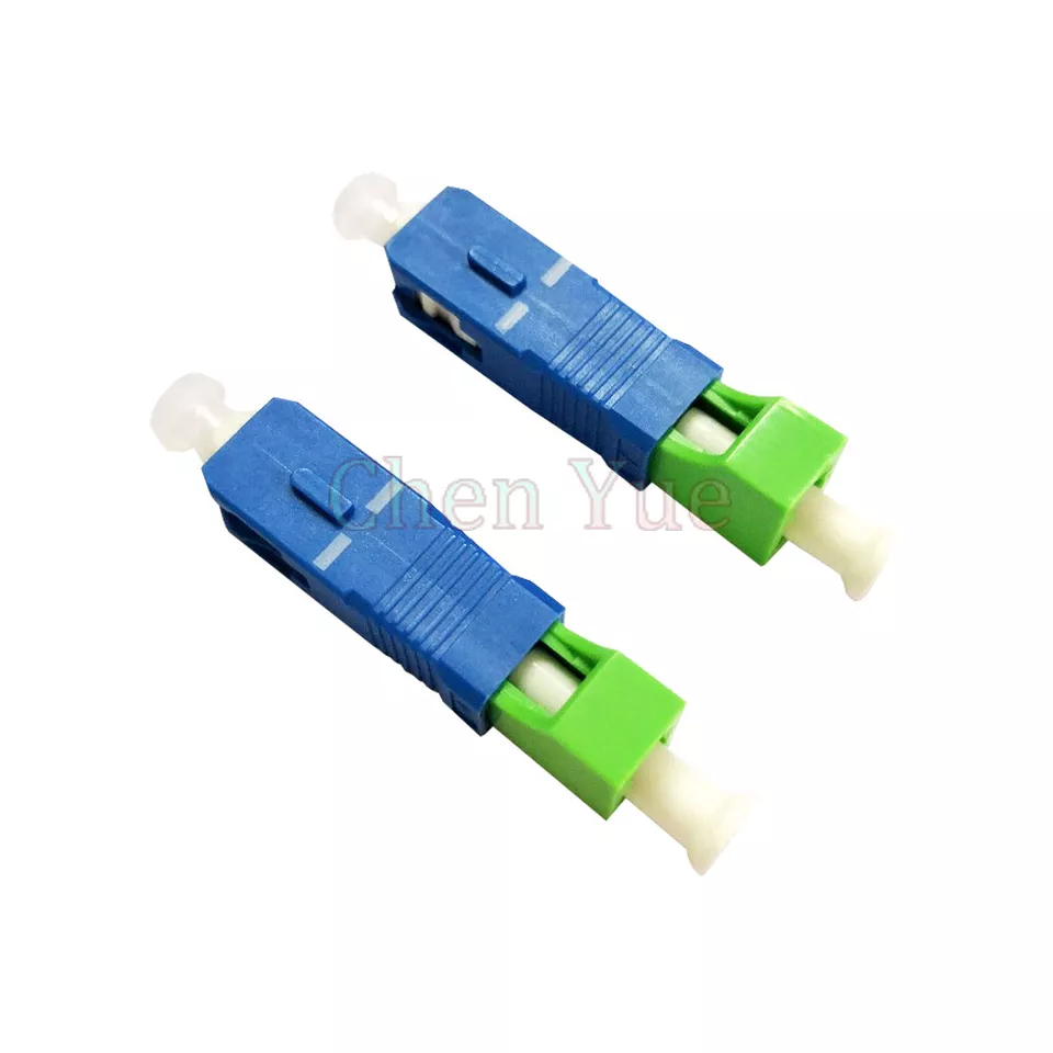 2pcs Fiber Optic SC LC Adapter SC UPC Male to LC APC Female SM Hybrid Adapter - Image 2 of 4