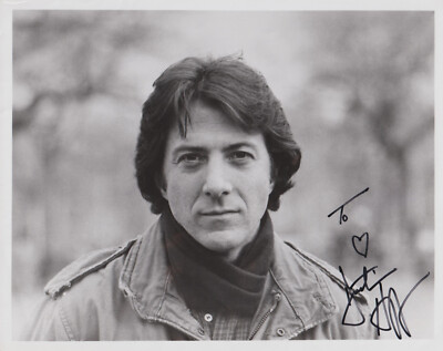 DUSTIN HOFFMAN Original Autogramm signiertes 20x25 Großfoto Top Portrait