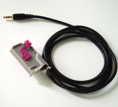 Car RNS-E Navigation Plus Aux Input Adaptor 32-Pin Cable For Audi A3 A4 A6 A8 TT