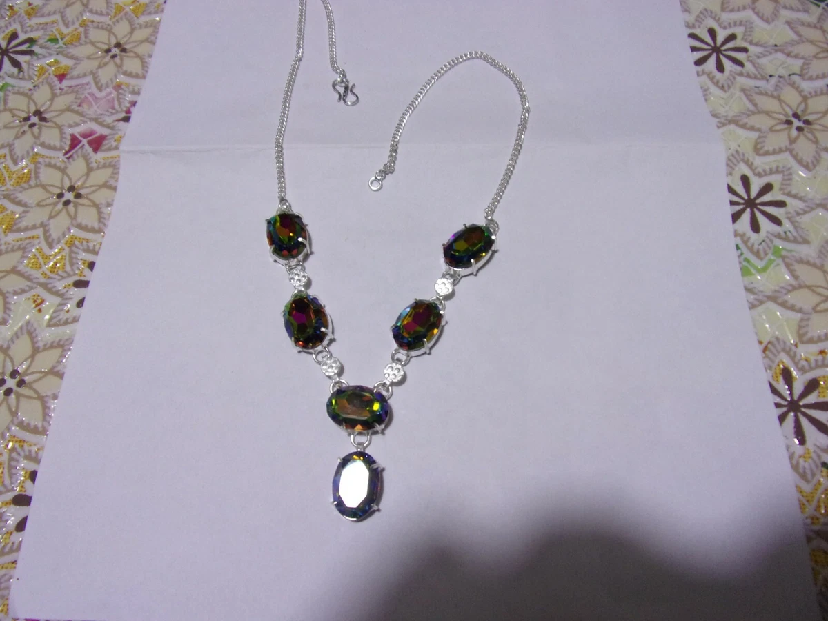 Ciondolo Collana Luckyshine In Argentato Con Topazio Naturale Ovale Champagne E Morganite &ndash; Gioiello Con Catena