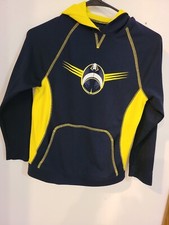 Tek Gear Boys Football Hoodie Size S navy and lime