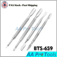 4 Beauty Nail Care Cuticle Pusher Spoon Trimmer File Manicure Pedicure BTS-659