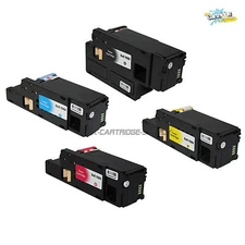 4PK New Dell 1660 High Yield Toner For Dell C1660 C1660W C1660CNW Printer