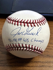 JOE GIRARDI 2 SIGNED AUTOGRAPHED OML BASEBALL! Yankees 96,98,99 WS Champ STEINER