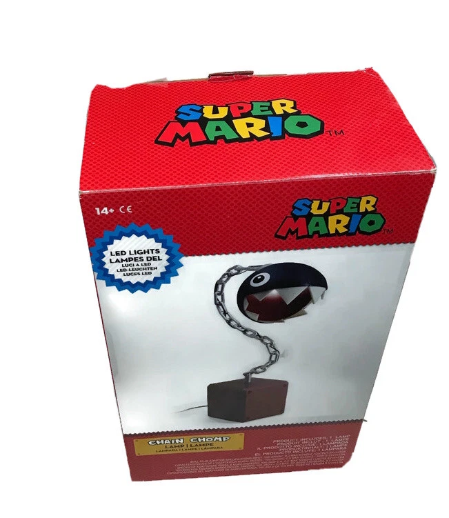 Rare Vintage Super Mario Chain Chomp Lamp - Mario Brothers Bros Light NIB