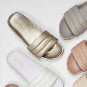 Ccocci champagne slip on in size 9 