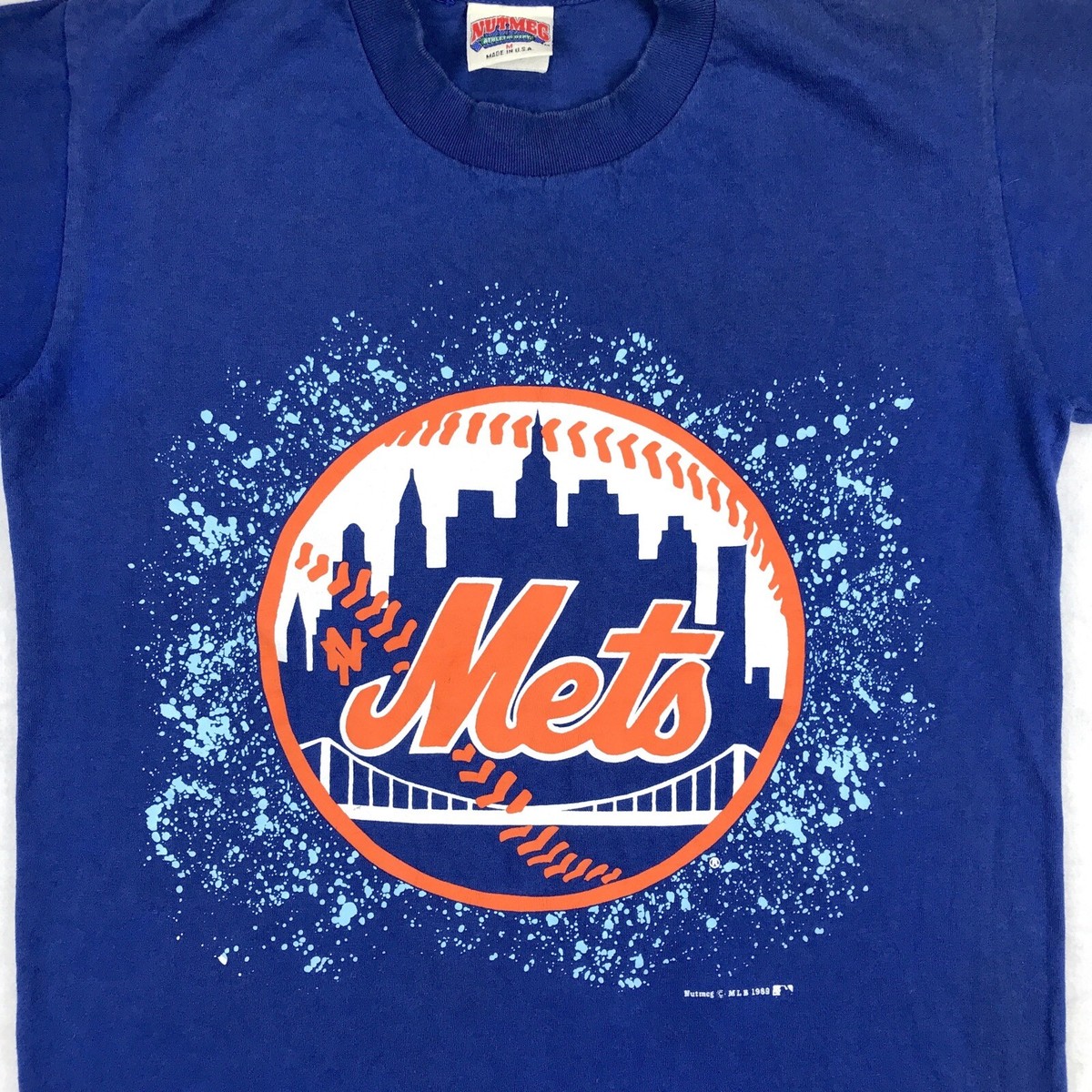 90s USA製 MLB New York Mets 優勝フォト 5分袖 XL $_12.JPG?