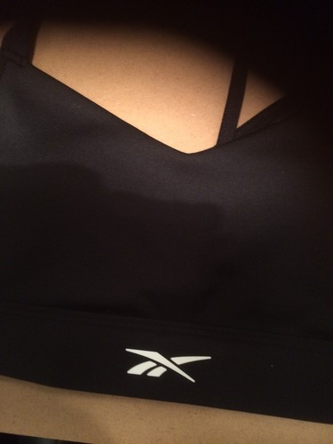 Reebok Womens Hero High Impact Sports Bra Top XS Black RRP 47 New item 9 - Picture 2 of 12