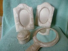 Vintage Dressing Table Vanity Set St Michael M & S Mirror Photo Frames Trinket 