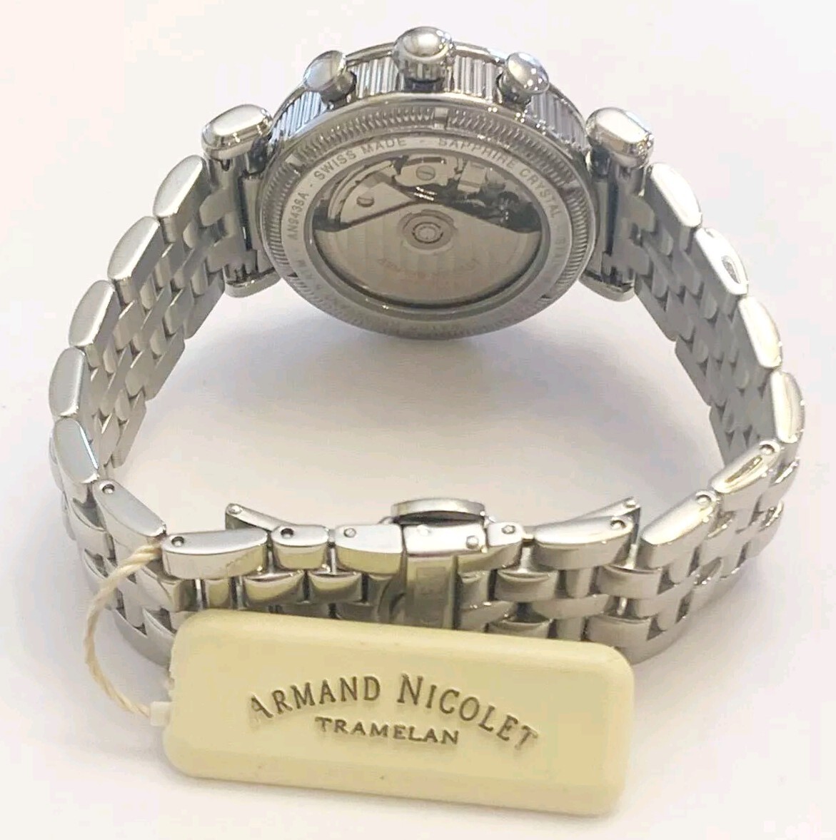 Armand Nicolet Chronograph 9428A-AN-M9420 Stainless Steel Watch | eBay