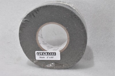 FLEX-TRED SOLID BLACK ANTI-SLIP TAPE, 2''x60' PROPRIETARY GRIT NON-MATERIAL