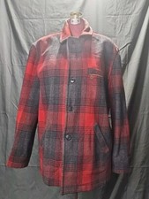 Vintage Merrill Woolens Wool Red Black Plaid Jacket Blazer