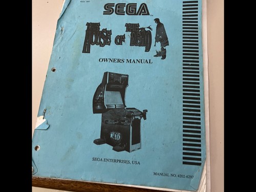 House if the Dead Arcade Game Owners Manual