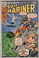 Sub-Mariner #35 March 1971 VG- Defenders prototype Vs Avengers