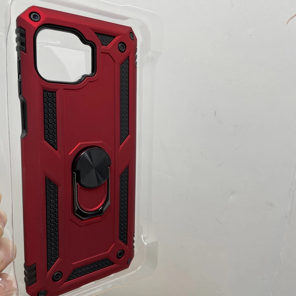 Funda Carcasa Teléfono Motorola Moto One 5G Edge Anillo Serie Duo Soporte Magnético Mt Foto 3 de 4