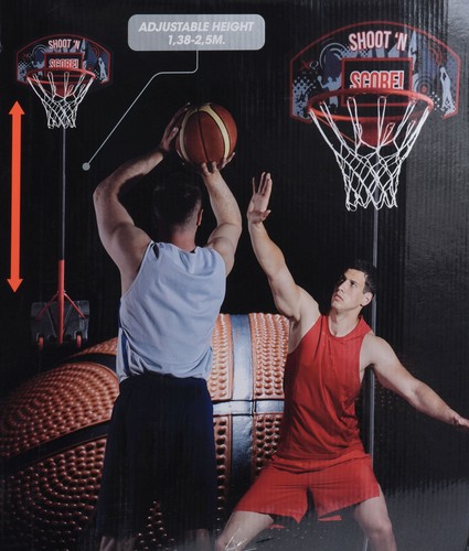 Basketballständer fahrbar - höhenverstellbar 138-220 cm - Basketball Korb mobil - Bild 2 von 2