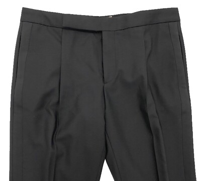 【関税・送料込み】SAINT LAURENT PANTS NOIR WOOL PANTS Saint Laurent Black Wool Casual Pants Size 44 | eBay