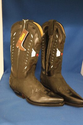 Sendra Boots  cowboystiefel westernstiefel neu negro  leder handmade  gr. 42