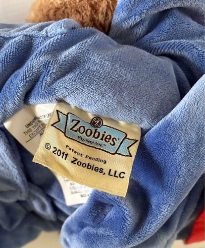 Zoobies 2011 Paddington Bear Soft Plush With Hidden Storage inside - Picture 8 of 9
