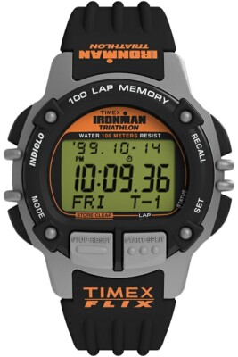 Timex Ironman Flix 100 TW5M63200 Men's Watch Battery-powered Black Grey F/S