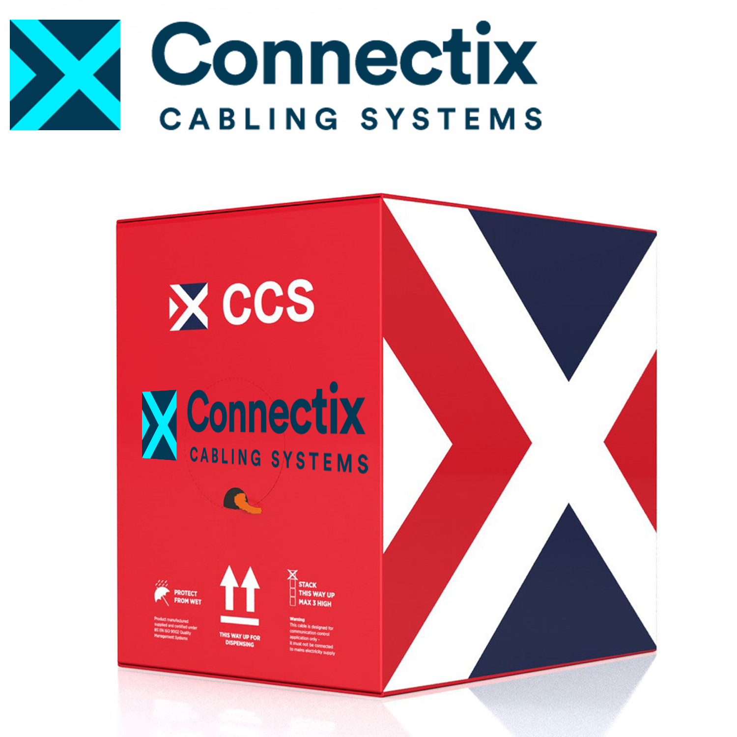 Connectix Cat5e External Ethernet Cable UTP 100% Solid COPPER Networking 305m UK