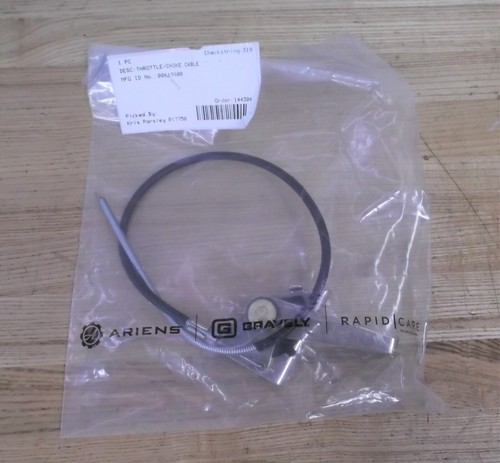 Genuine Ariens Max Zoom Zero Turn Mower Choke Control Cable – OEM 06900422