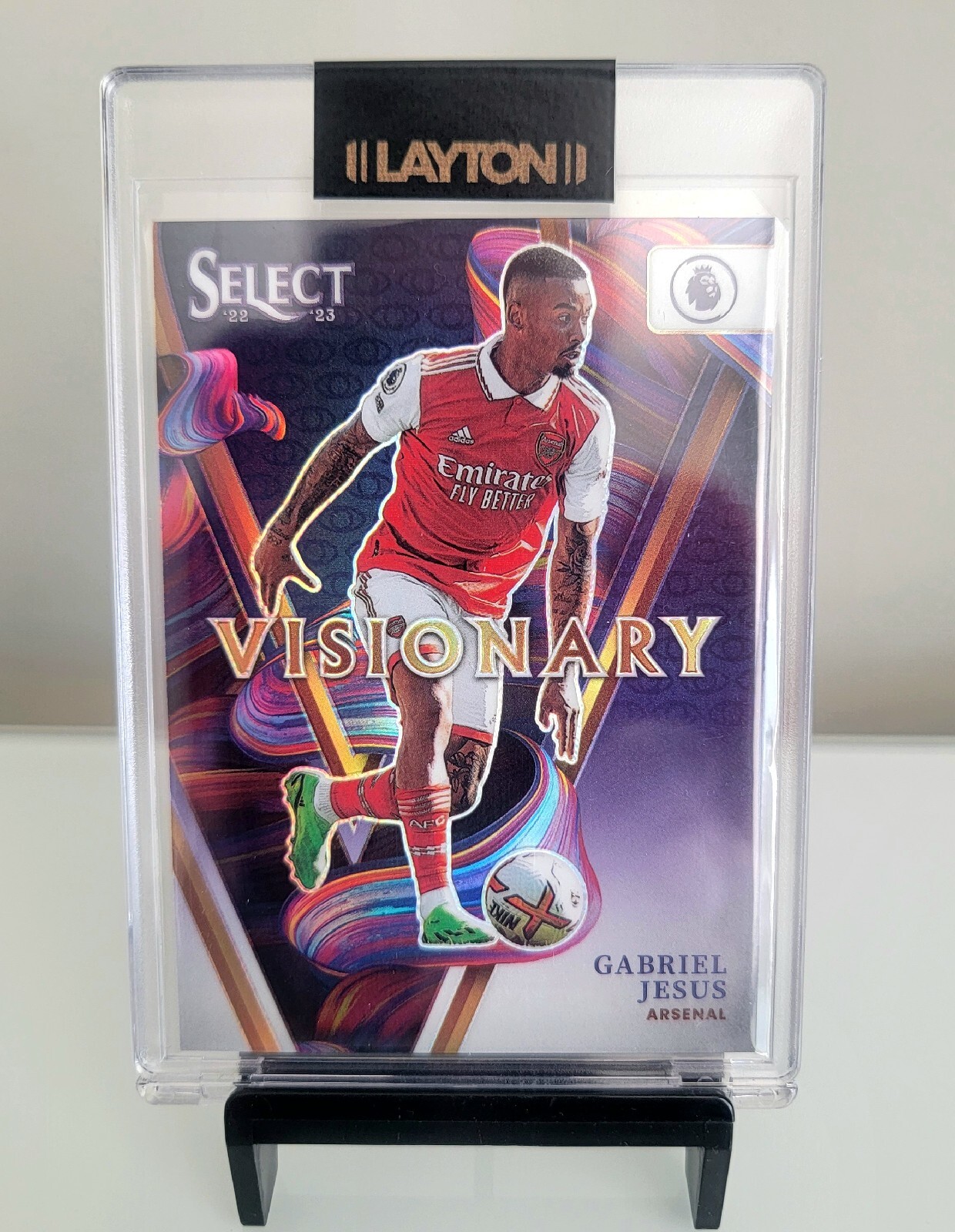 2022-23 Select EPL Gabriel Jesus Visionary Case Hit Prizm Arsenal SSP 🔥 ⚽️