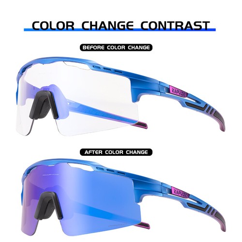 Cycling Sunglasses Outdoor Photochromic Glasses UV400 Transition Bicycle Eyewear - Picture 7 of 29
