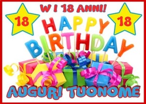 Cialda Auguri 18 Decorazione Torta Ostia O Zucchero Con Nome Anni A Scelta Ebay