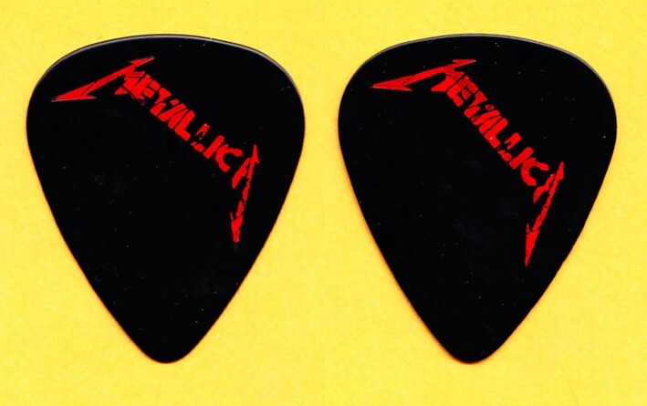 Metallica Promotional Black/Red Foil Guitar Pick - 1993 Binge & Purge Album