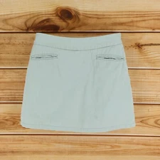 Cherokee Skort Womens Size 10 Light Green 100% Cotton Pockets Everyday Comfort