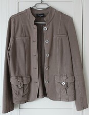GINA Jacke Jacket Blazer Sakko Gr. 36 braun Casual-Look Damen kurz Elegant