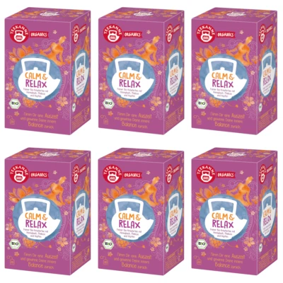 TEEKANNE - BIO Organics "Calm & Relax" -Organischer Kräutertee- 6x20 Teebeutel - Bild 1 von 3