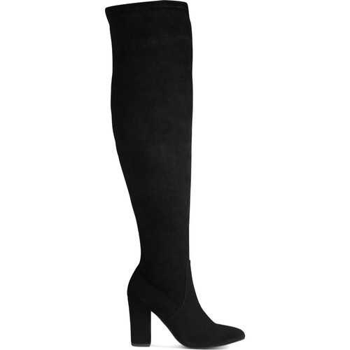 Material Girl Women's Bravy Faux Suede Tall Over the Knee Boots Black Size 6.5M - Picture 2 of 4