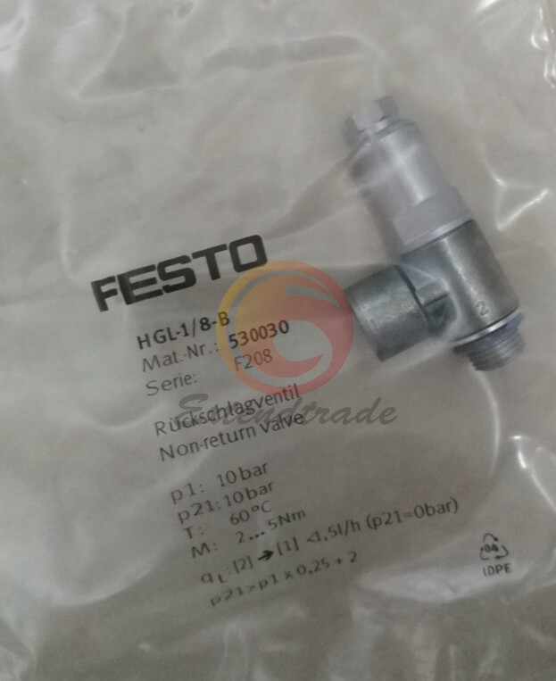 Valvola di Ritegno Pilotata Festo HGL-1/8-B Nuova